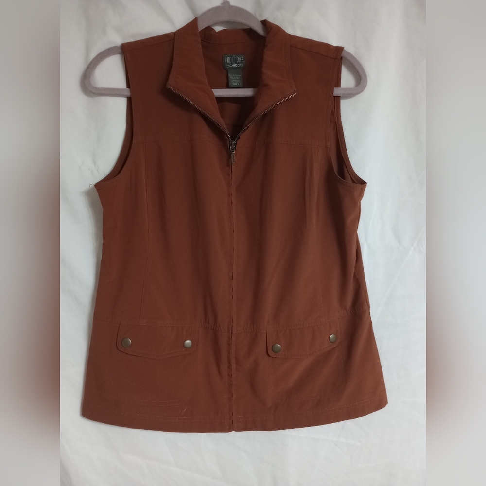 Chico's Terracotta Sleeveless Vest